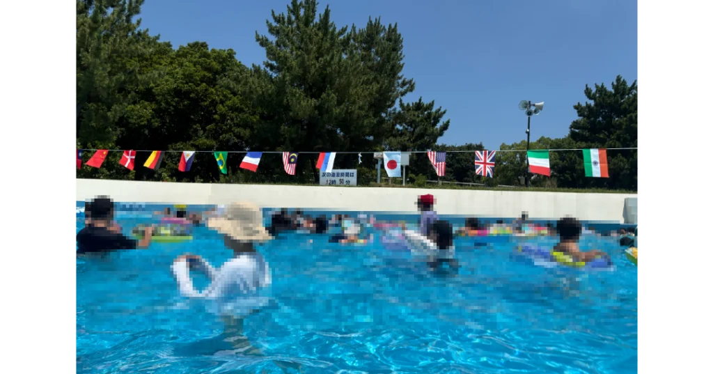 川越水上公園プール 造波プールの注意点