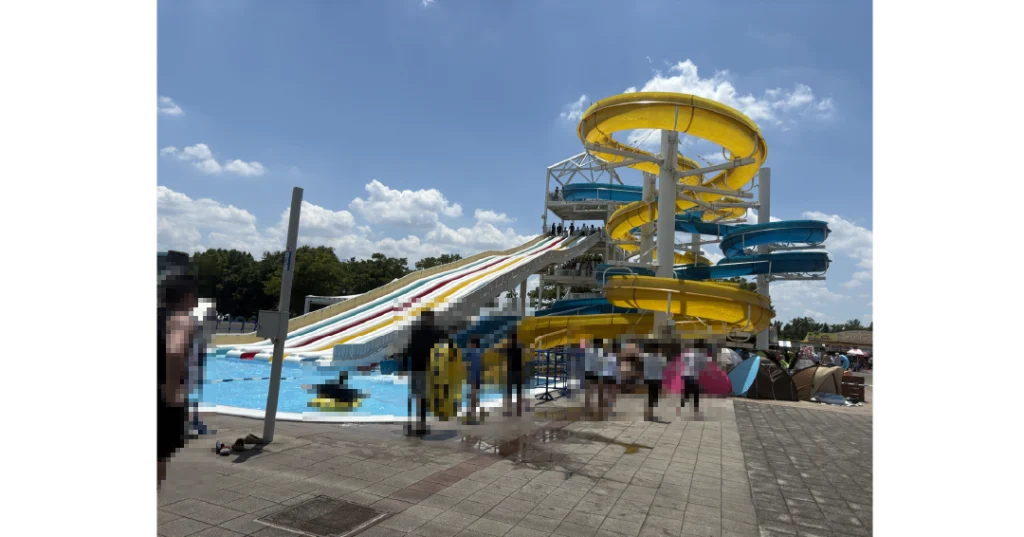 川越水上公園プール ウォータースライダー