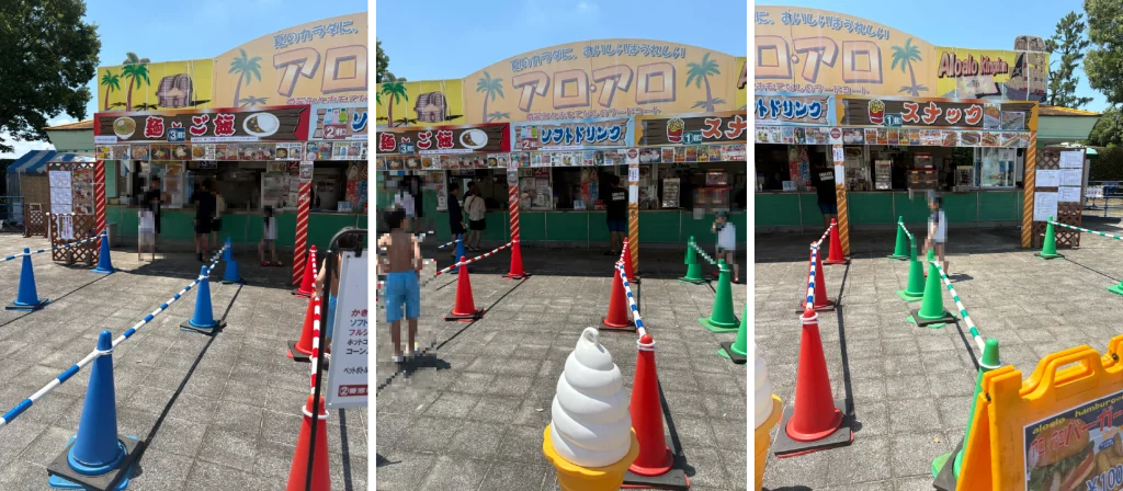 川越水上公園プール 流水プール近くの売店2