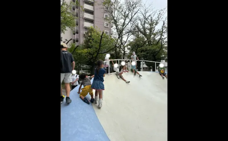 与野公園 土日の混雑した様子